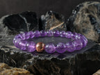 Natural Lavender Amethyst Mala Bracelet (8mm)