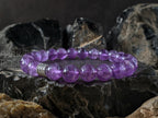 Natural Lavender Amethyst Mala Bracelet (8mm)