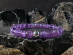 Natural Lavender Amethyst Mala Bracelet (8mm)