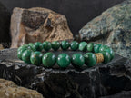 Natural Untreated West African Jade Bracelet (8mm)