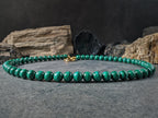 Congo Malachite Carabiner Necklace (8mm)