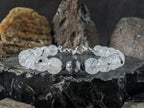 Natural Tourmalinated Quartz/Black Rutilated Quartz Meteorite Bracelet (8mm)