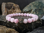 AAAA Natural Nigeria Kunzite Beaded Bracelet (8mm)