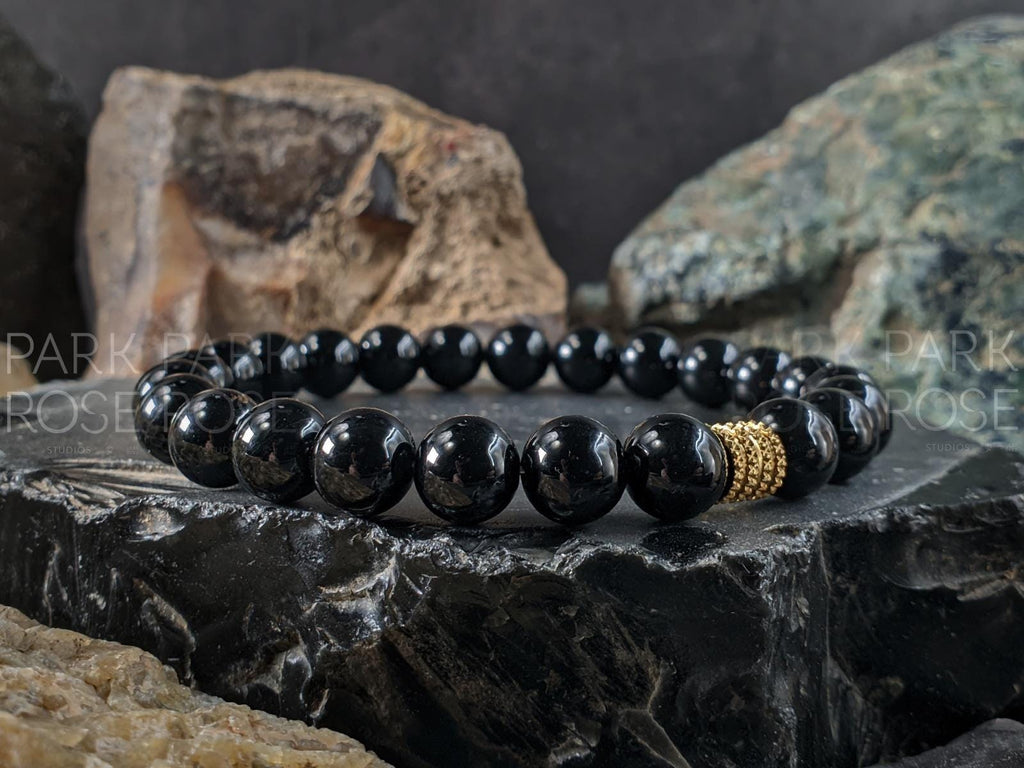 AAA Natural Brazil Black Tourmaline Bracelet (6/8/10/12mm)