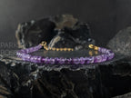 Natural AAA Faceted Brazil Amethyst Bracelet (4mm)