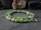 Natural Untreated Canadian Jade Nugget Carabiner Necklace