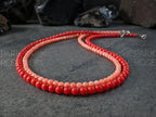 Red & Pink Coral Necklace Stack
