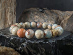 Natural Untreated Aqua Terra Jasper Bracelet (10mm)