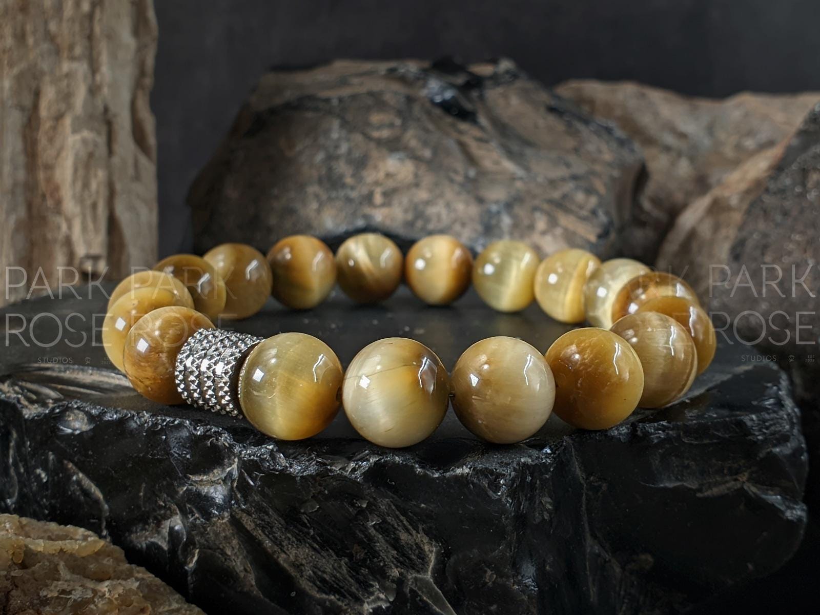 Natural South Africa Golden Tiger's Eye Bracelet (10mm)