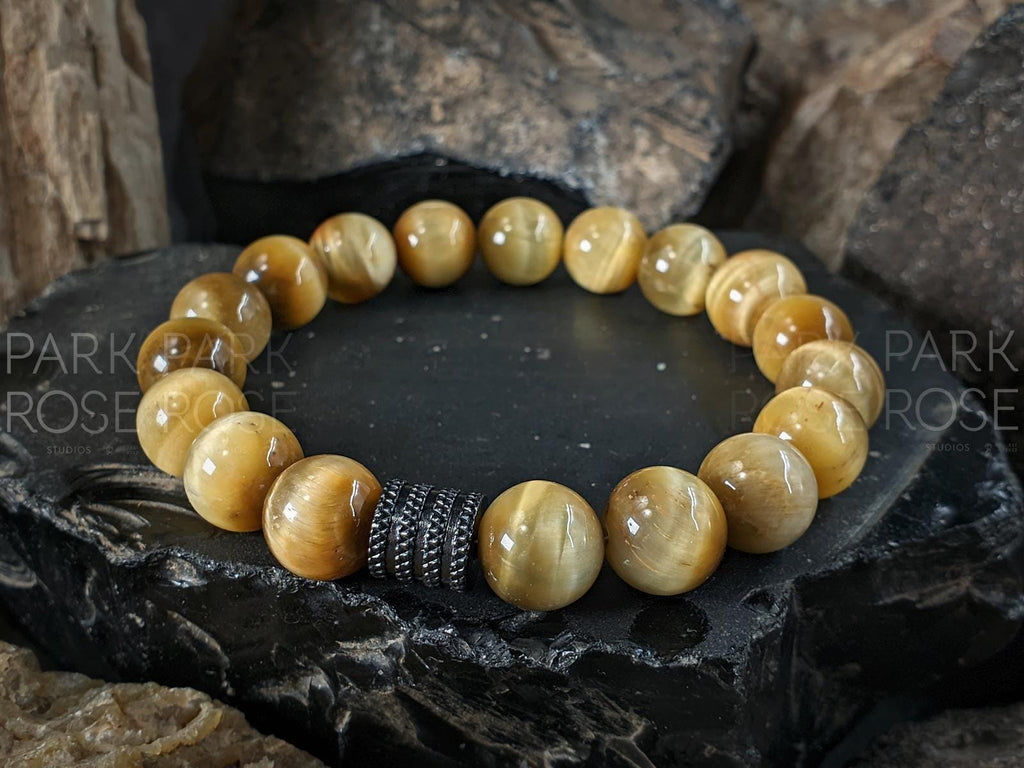 Natural South Africa Golden Tiger's Eye Bracelet (10mm)