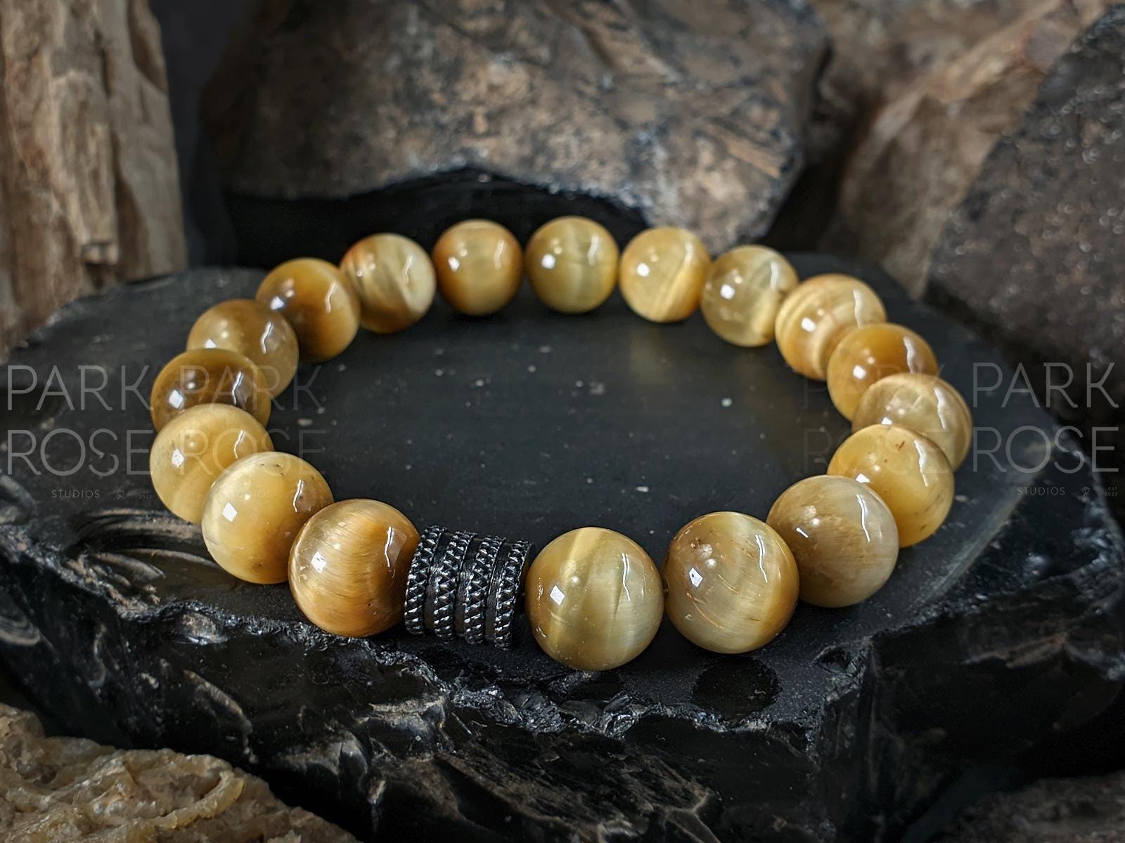 Natural South Africa Golden Tiger's Eye Bracelet (10mm)