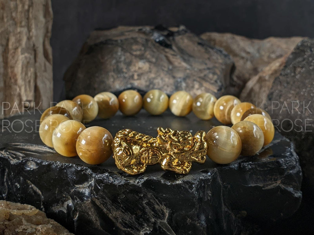 Natural South Africa Golden Tiger's Eye Bracelet (10mm)