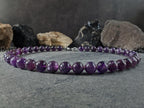 Brazil Dark Amethyst Carabiner Necklace (12mm)