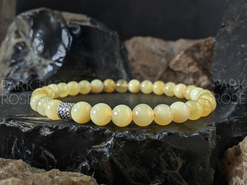AAA Natural Australia Yellow Opal Bracelet (6mm)