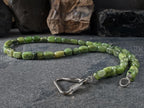 Natural Untreated Canadian Jade Nugget Carabiner Necklace