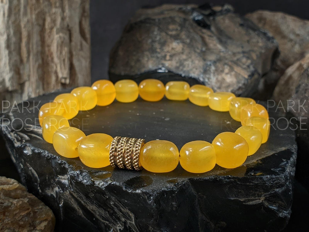 Natural Africa Topaz Jade Nugget Bracelet