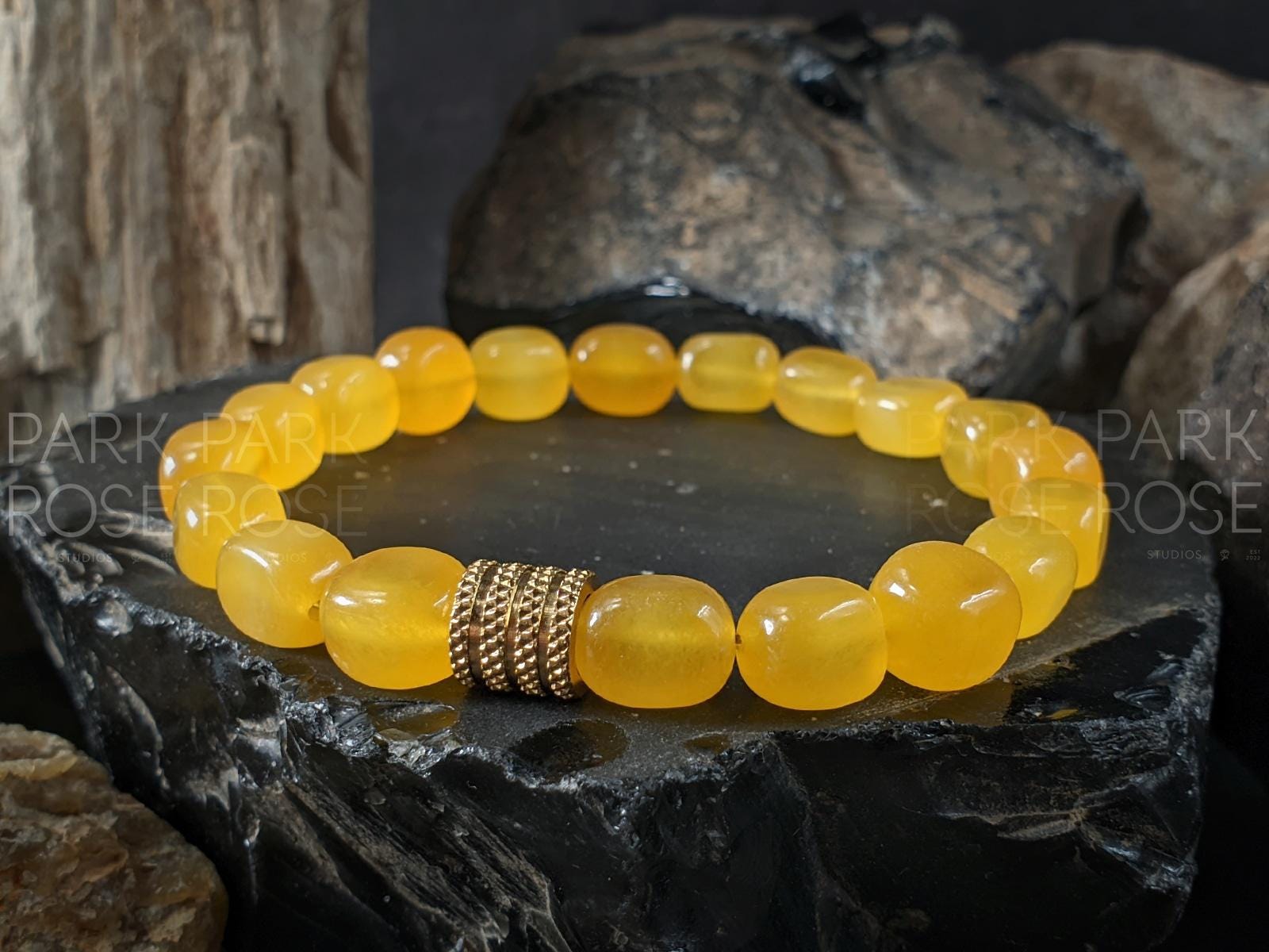 Natural Africa Topaz Jade Nugget Bracelet