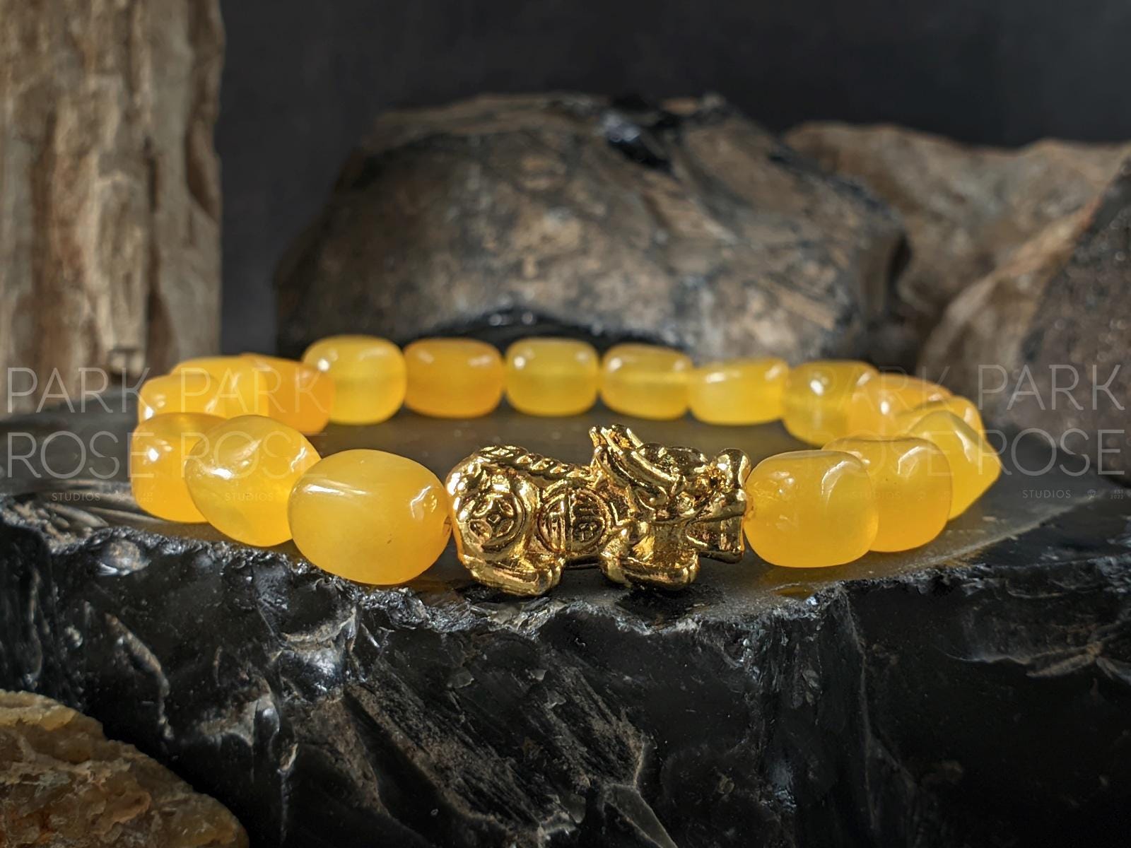 Natural Africa Topaz Jade Nugget Bracelet