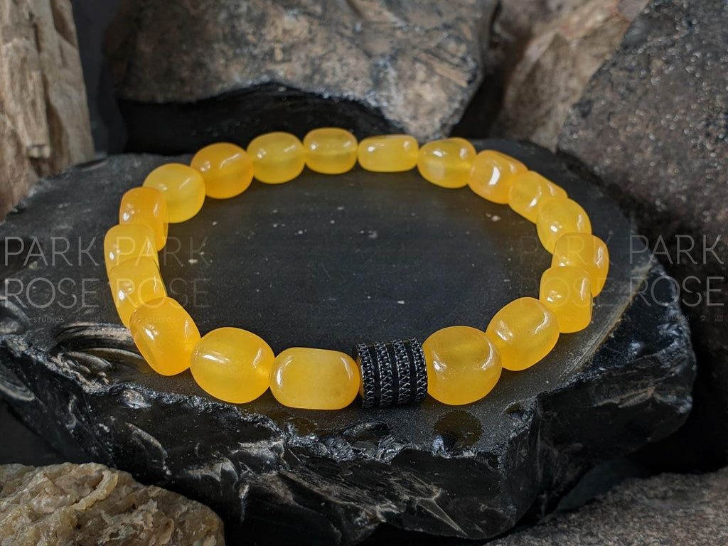 Natural Africa Topaz Jade Nugget Bracelet