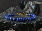 Natural Undyed Chilean Lapis Lazuli Gemstone Bracelet