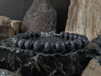 Triple Protection Lava Rock, Tiger's Eye, Malachite Bracelet Stack (8mm)