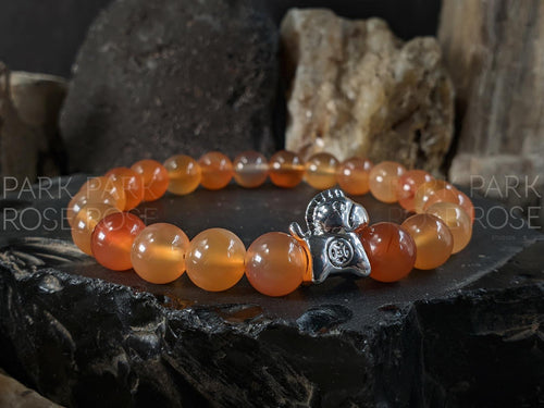 2026 Year of the Fire Horse Bracelet: Red Carnelian, Amethyst, Lapis, Onyx, Tiger's Eye, Citrine