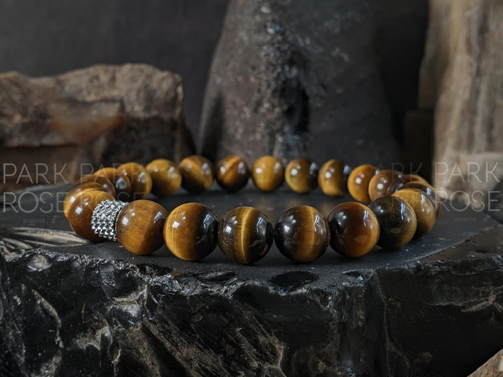 Natural Undyed South Africa Tiger's Eye Bracelet (6/8/10/12mm)
