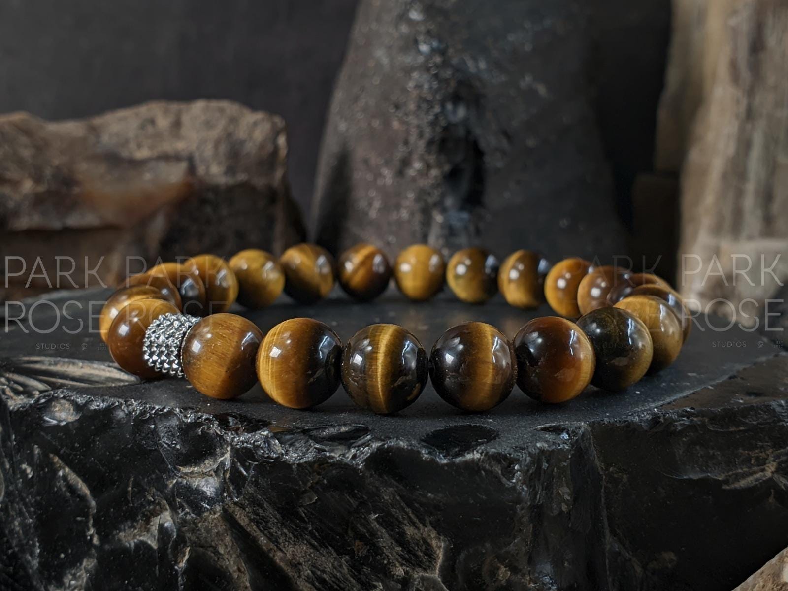 Natural Undyed South Africa Tiger's Eye Bracelet (6/8/10/12mm)