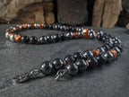 Chunky Shungite, Copper, Hematite, Terahertz, 925 Sterling Silver Necklace (10mm)
