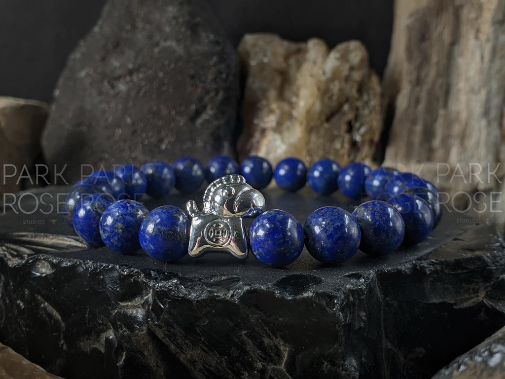 2026 Year of the Fire Horse Bracelet: Red Carnelian, Amethyst, Lapis, Onyx, Tiger's Eye, Citrine