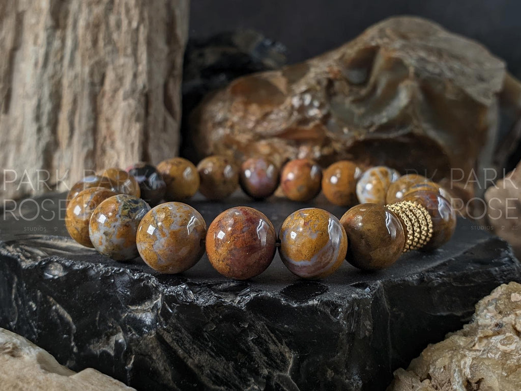 Natural Untreated African Opal Bracelet (10mm)