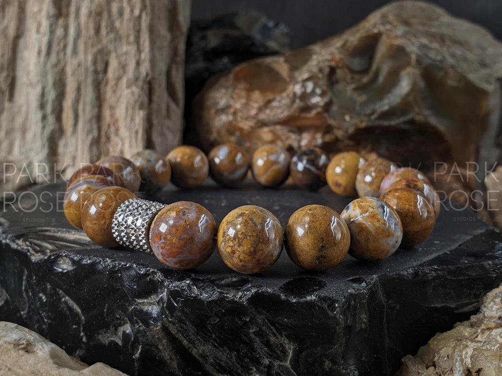 Natural Untreated African Opal Bracelet (10mm)