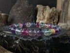 Natural Untreated Mongolia Rainbow Fluorite Bracelet (6mm)