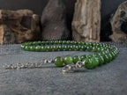 Natural Green Russian Siberian Jade Necklace (8mm)