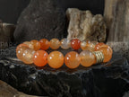 AAA Undyed Natural Brazil Carnelian Pixiu Fire Horse Bracelet (8/10mm)