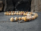 Natural Crazy Lace Agate Necklace (10mm)