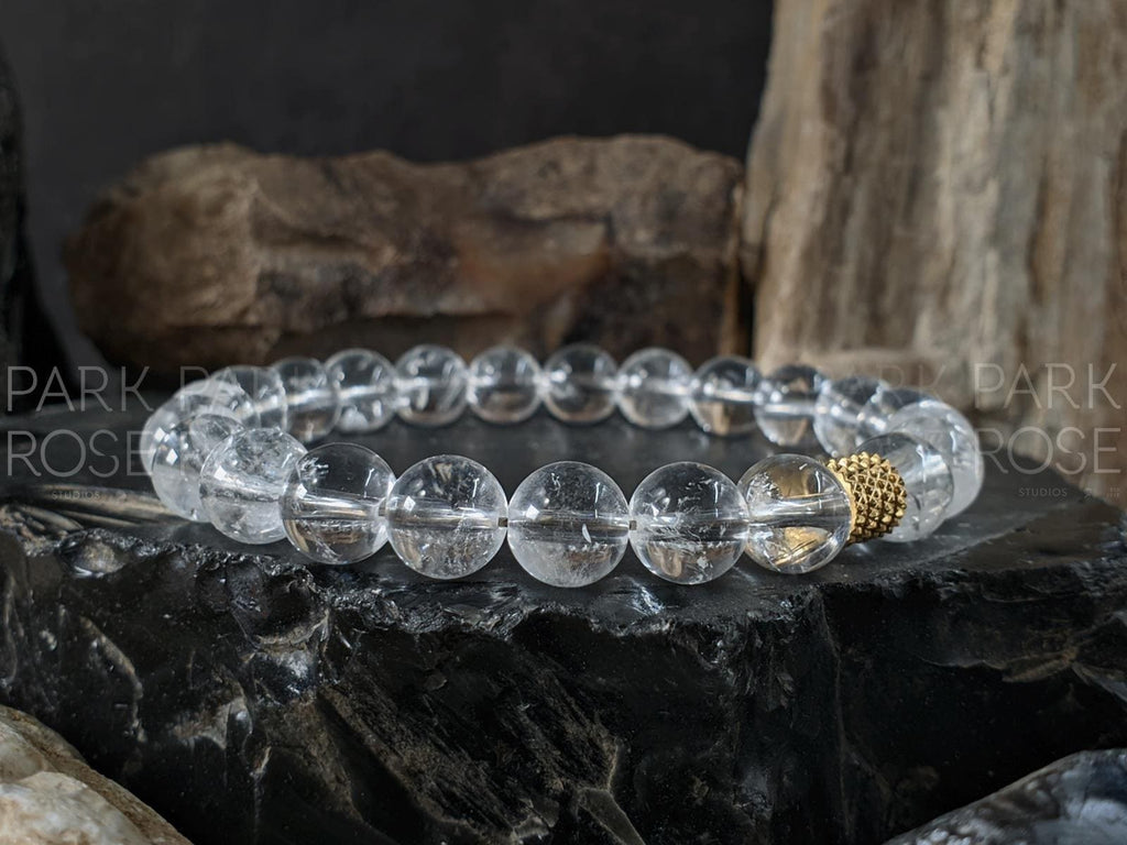 Natural Brazil Clear Quartz Crystal Bracelet (8mm)
