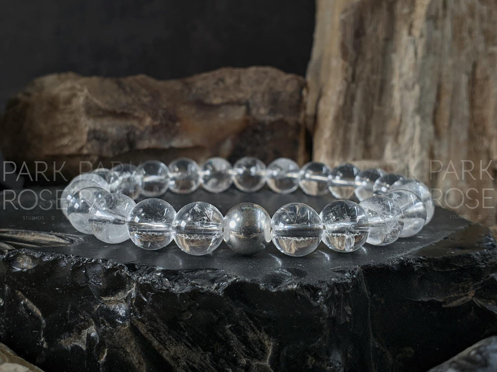 Natural Brazil Clear Quartz Crystal Bracelet (8mm)