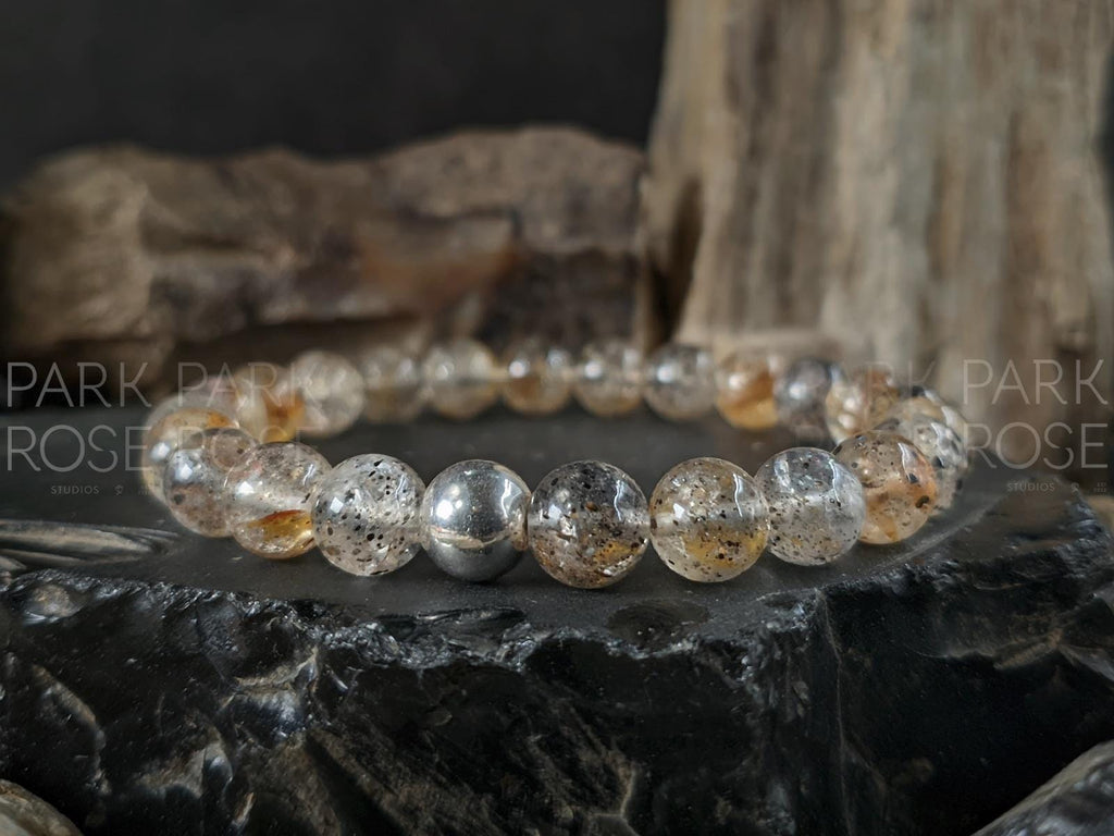 8mm Natural Natural Herkimer Diamond Bracelet