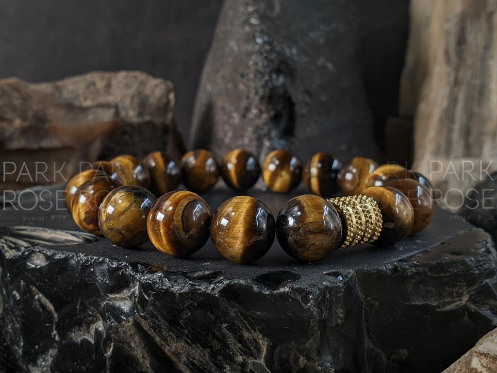 Natural Undyed South Africa Tiger's Eye Bracelet (6/8/10/12mm)