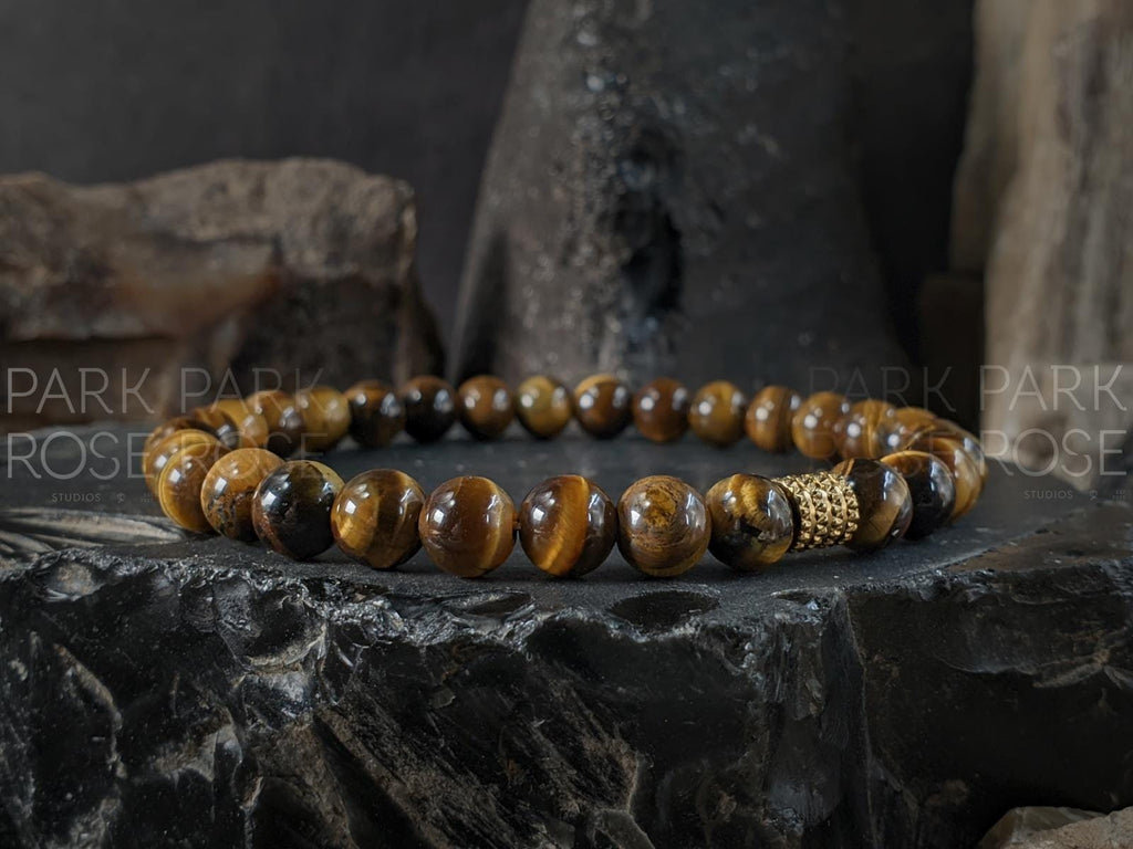 Natural Undyed South Africa Tiger's Eye Bracelet (6/8/10/12mm)