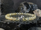 999 Silver Year of the Fire Horse Bracelet: Red Carnelian, Jade, Amethyst, Quartz, Tourmaline (6mm)