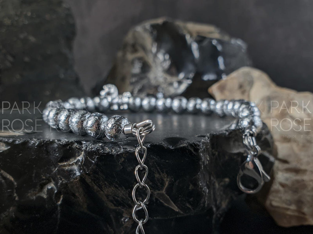 999 Silver Year of the Horse Gibeon Meteorite Bracelet