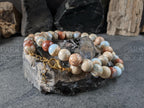 Natural Untreated Aqua Terra Jasper Necklace (10mm)