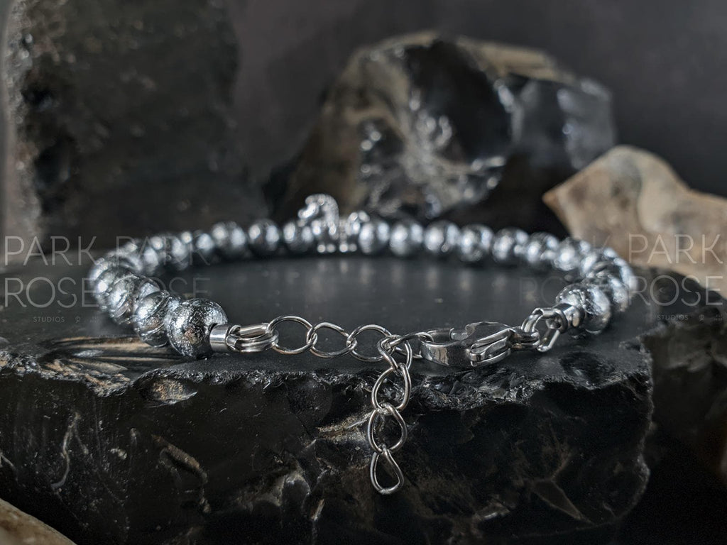 999 Silver Year of the Horse Gibeon Meteorite Bracelet