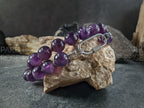 Brazil Dark Amethyst Carabiner Necklace (12mm)