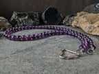 Brazil Dark Amethyst Carabiner Necklace