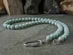 Natural Untreated Myanmar Jadeite Carabiner Necklace (8mm)