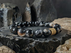 Calico Tourmaline Gemstone Bracelet (6/8/10mm)