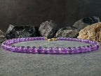 Lavender Amethyst Carabiner Gemstone Necklace (8mm)